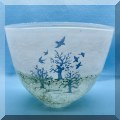 G20. Signed Kjell Engman for Kosta Boda “Octobers Trees and Birds” bowl. 